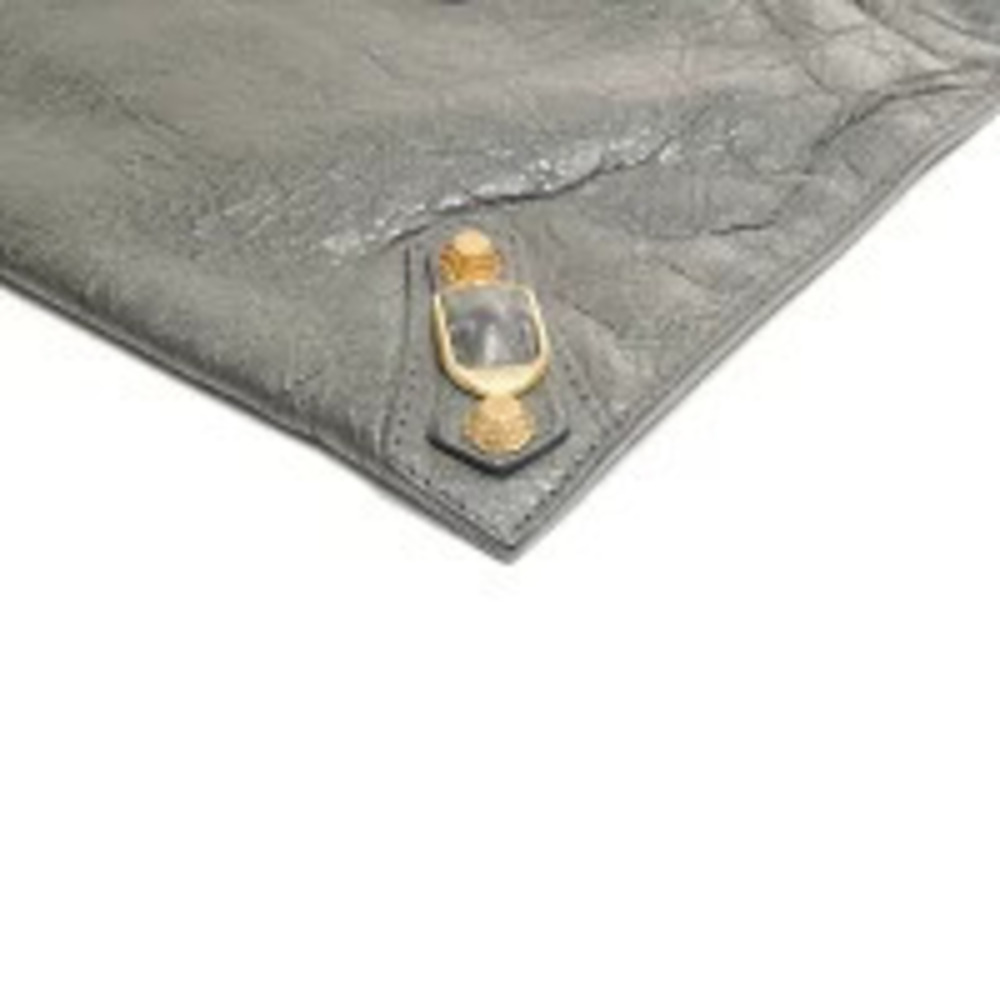 Balenciaga Giant Envelope Lambskin Clutch Bag Gray - Picture 7 of 12